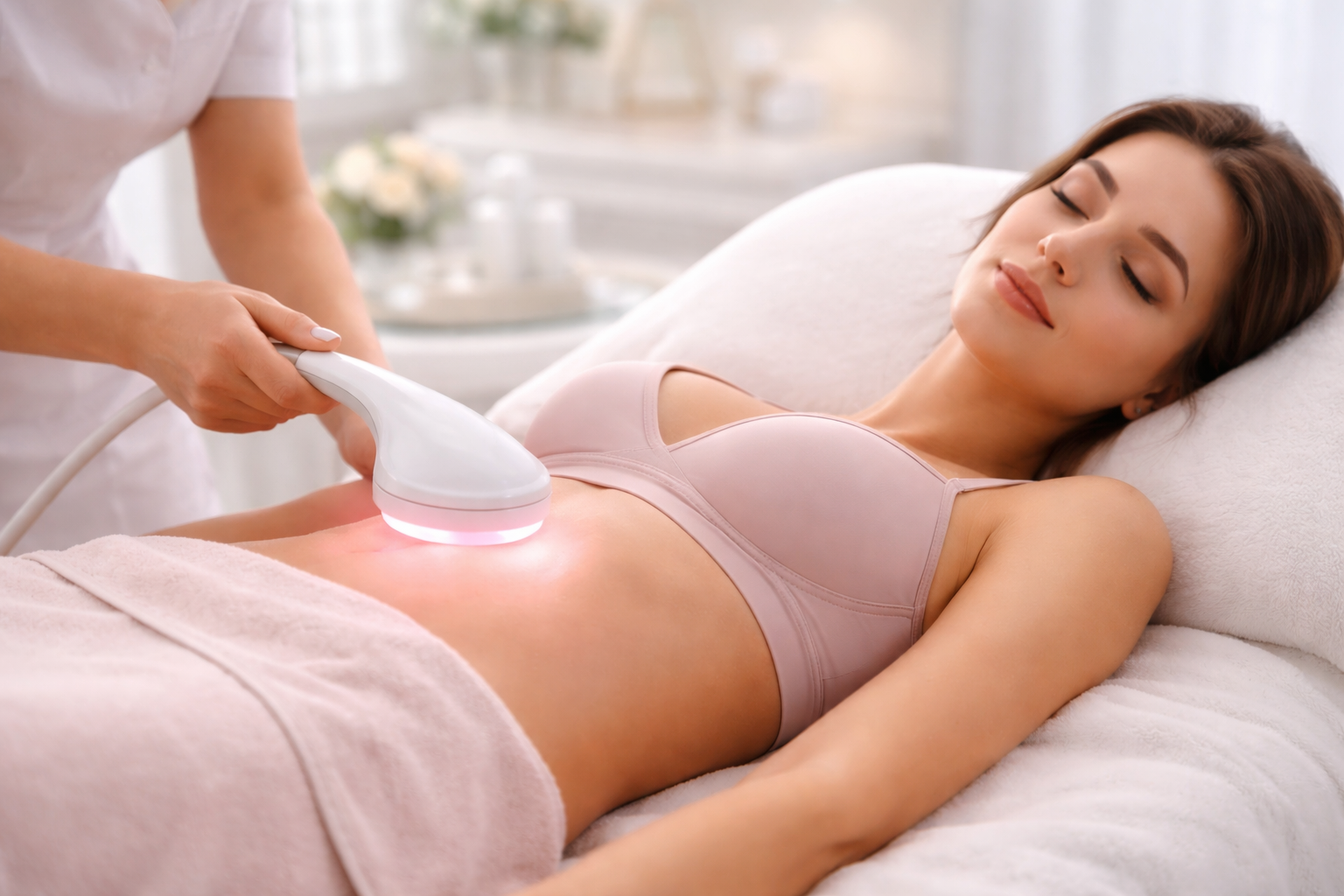 An illustrative diagram showing how La-Lipo interacts with the body's natural processes, highlighting the non-invasive nature of the treatment.