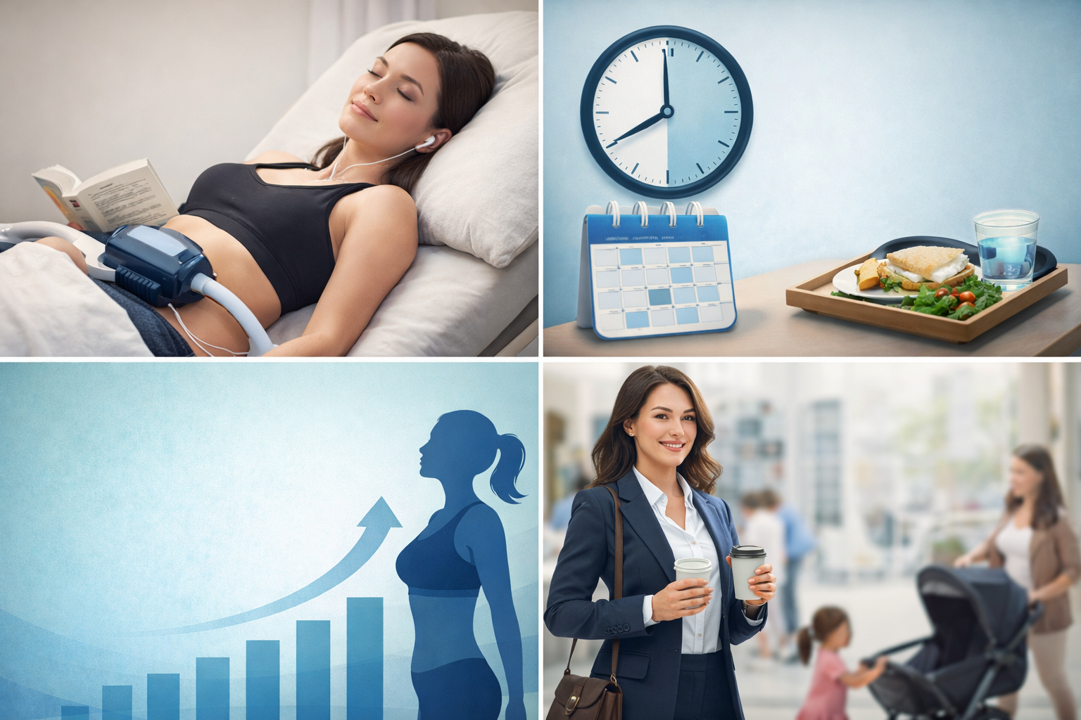 A serene treatment room with a comfortable chair and advanced equipment, illustrating the calm and professional environment where La-Lipo sessions take place.