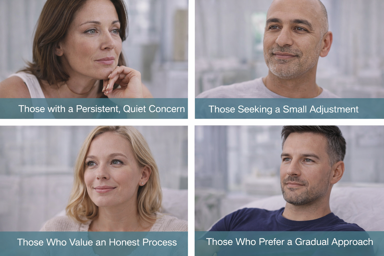 Illustration showing different types of people who may benefit from La Lipo Services